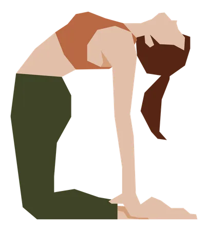 Girl doing yoga  Illustration