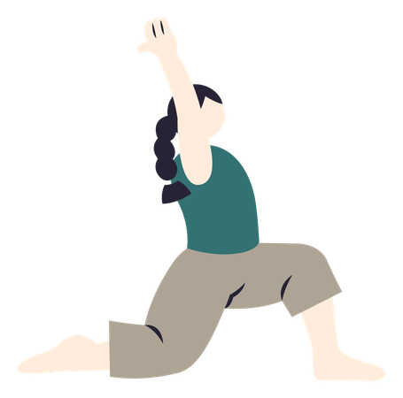 Girl doing Yoga  Illustration