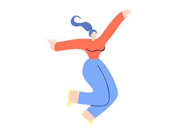 Girl doing zumba  Illustration