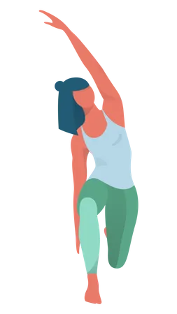 Girl exercising  Illustration