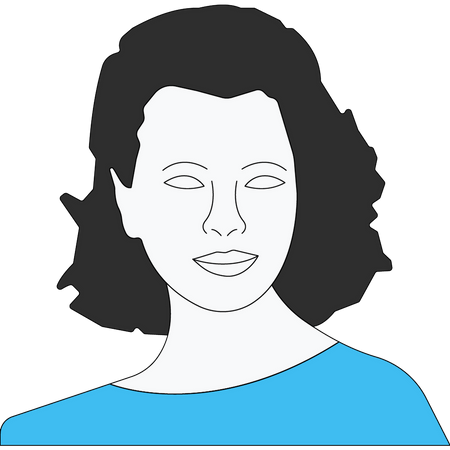 Girl face Illustration