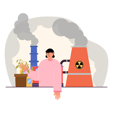 Girl feeling sad due to toxic nature  Illustration