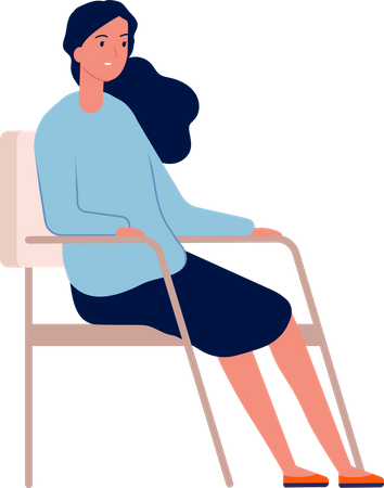 Girl getting Psychotherapy consultation  Illustration