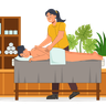 spa massage illustration svg