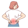 back pain illustration svg