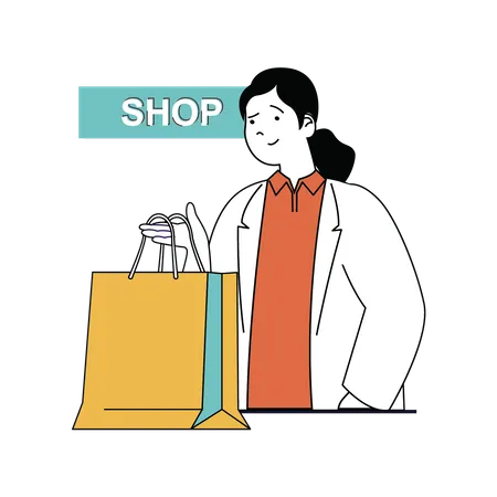 Vector Illustration For Personal Shopper Promotion: Shopping Bags And Shop  Shelves. Text Personal Shopping. Royalty Free SVG, Cliparts, Vectors, And  Stock Illustration. Image 83158338.