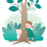tree trunk illustration svg