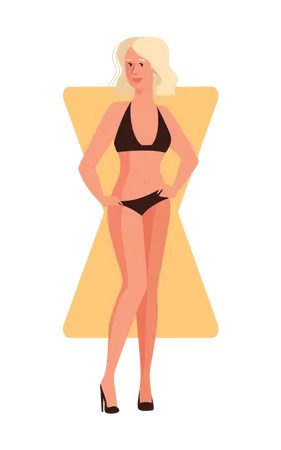 Girl in bikini  Illustration