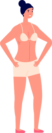 Girl in bikini  Illustration