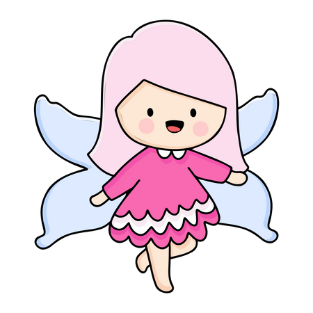 Girl In Fairy Costume Illustration