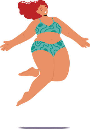 Girl in swimsuit  Illustration