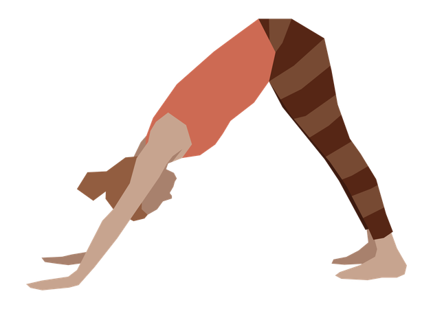 Girl in yoga pose  Illustration