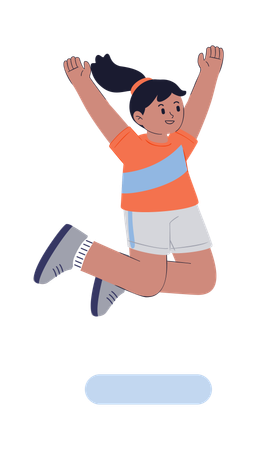 Girl is an aerobics trainer  Illustration