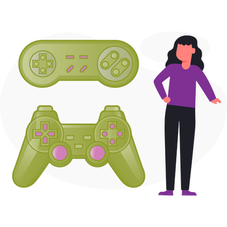 ゲームプログラマーを目指す女の子  イラスト