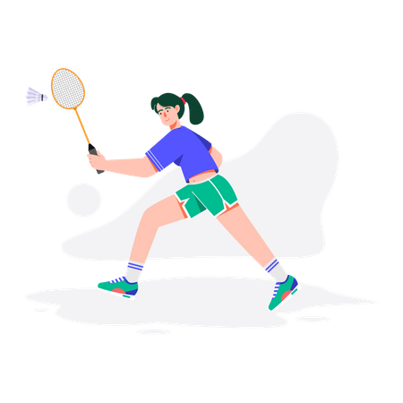 57 Girl Playing Badminton Illustrations - Free in SVG, PNG, EPS - IconScout