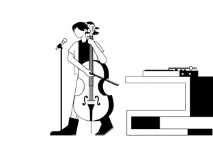 Girl playing cello