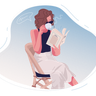 girl reading book illustrations