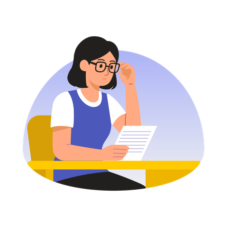 少女読書応援チケット  イラスト