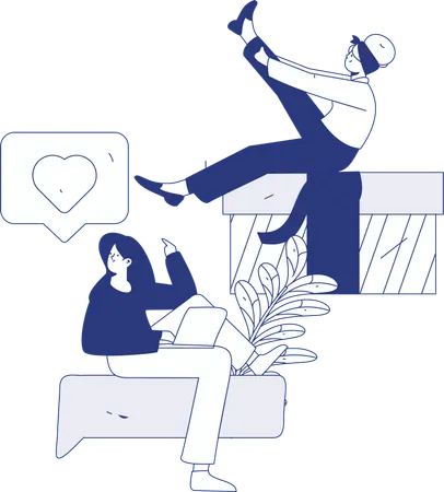 Girl receives shopping voucher  Illustration