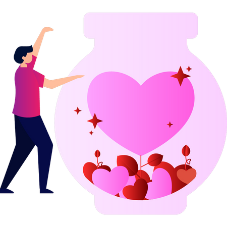 Girl saving donations  Illustration