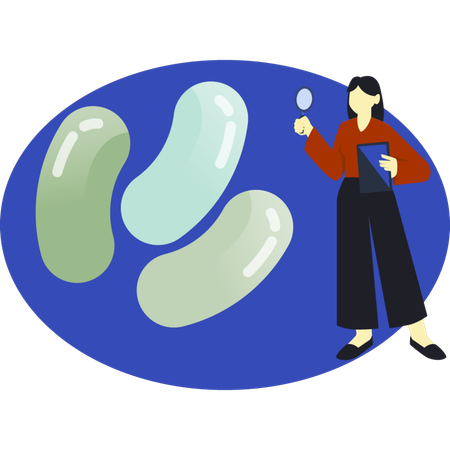 Girl searching halloween candy  Illustration