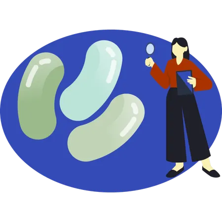 Girl searching halloween candy  Illustration