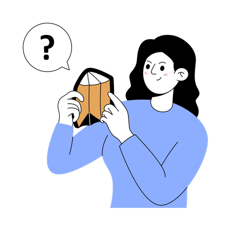 Girl showing empty wallet  Illustration