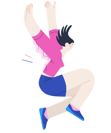 Girl Singing  Illustration