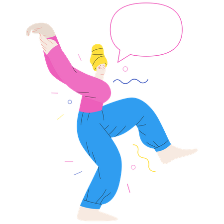 Girl Singing  Illustration
