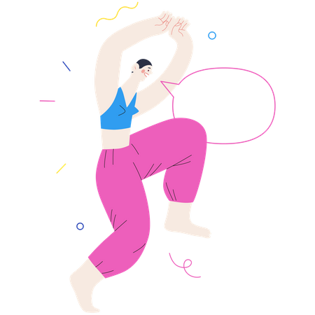Girl Singing  Illustration
