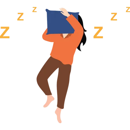 The Girl Is Sleeping Illustration