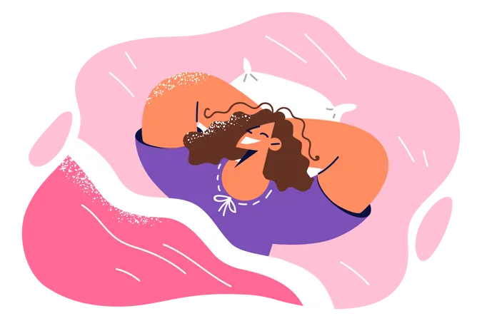 Girl sleeping  Illustration