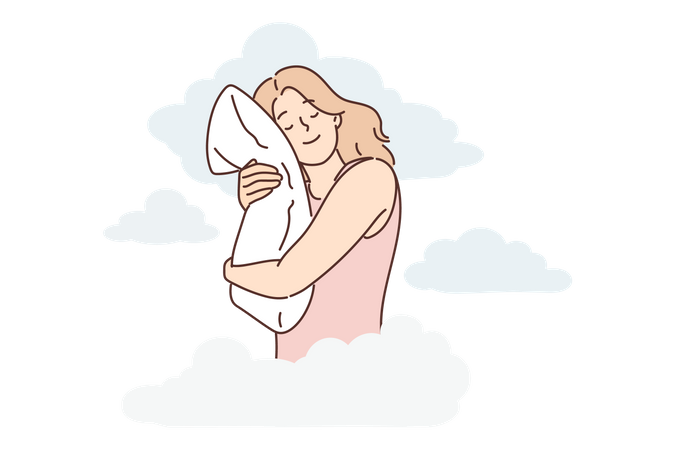 Girl sleeping  Illustration