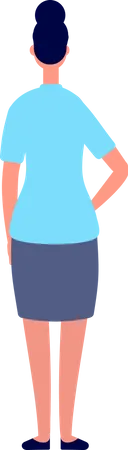 Girl standing  Illustration