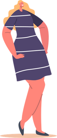 Girl standing  Illustration