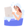 take a bath illustration