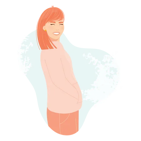 Girl Waking Up In Morning  Illustration