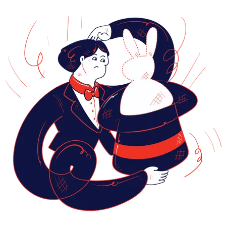 Girl with bunny rabbit  Illustration