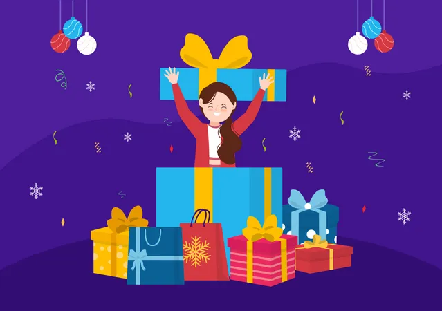 Boxing Day Sale Vector Illustration With Discount Special Offer Tag Price And Gift Box In Flat Cartoon For Promotion Advertising Background Design Illustration