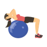 illustration for fitness ball