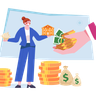 loan for business illustrations
