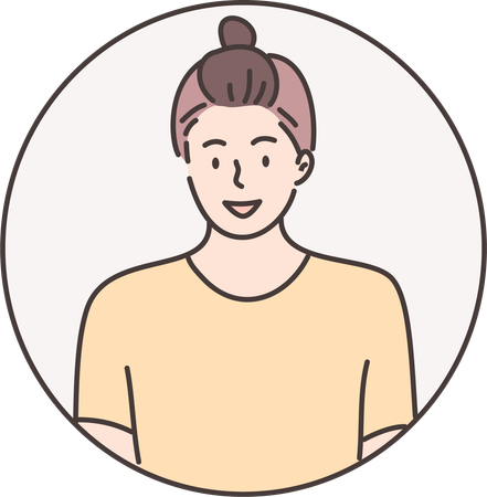 Girl with turban on head  Illustration