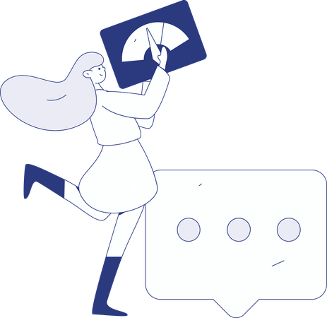 Girl working on php coding  Illustration