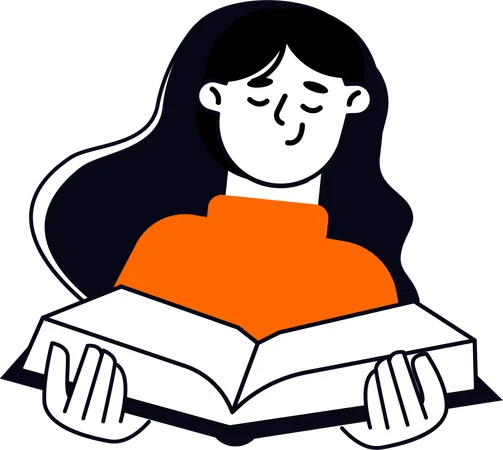 Girlhood Reading  Illustration