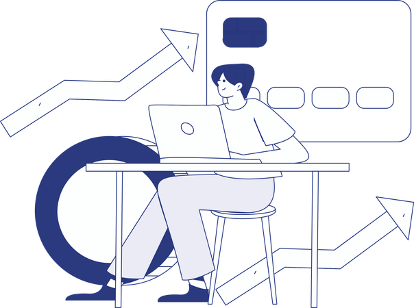 Girls looking at Payment deadline  Illustration