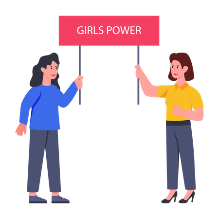 Girls Power Illustration