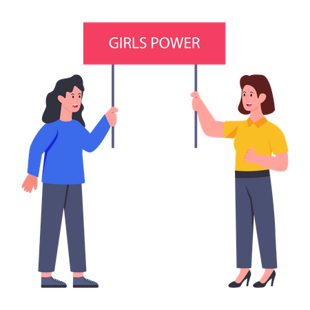 Girls Power  Illustration