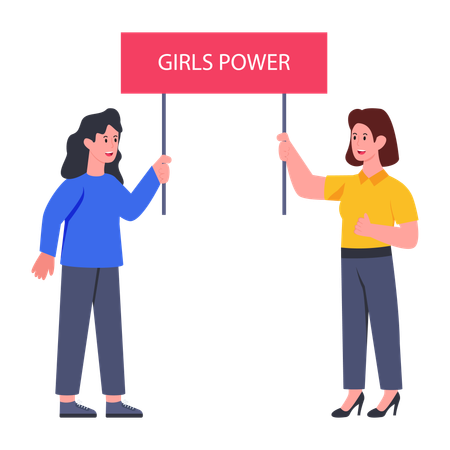 Girls Power  Illustration
