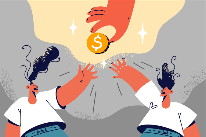 Girls want money  Illustration