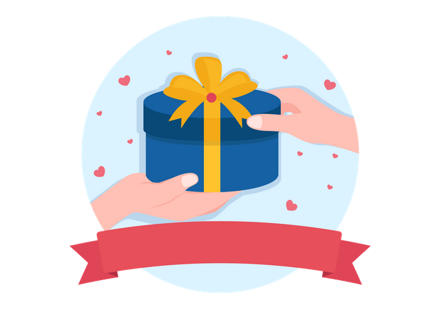 Give gifts on Givingtuesday  Illustration